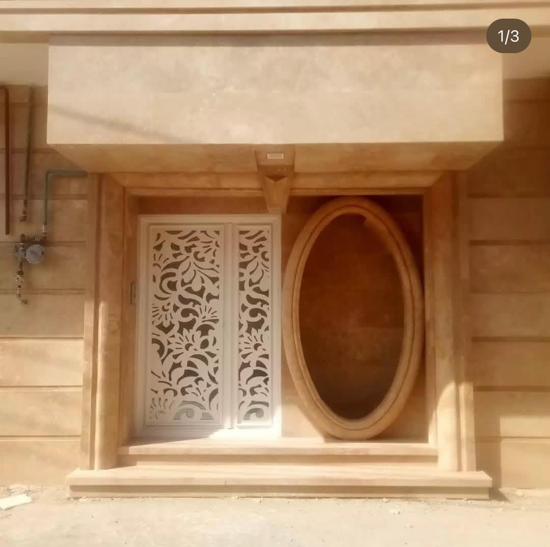 اجرای نمای ساختمان و تزئینات سنگی روم شرقی در رشت